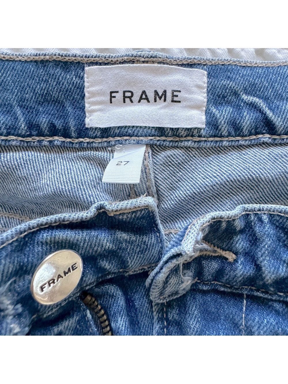 FRAME Le High Skinny Crop Jeans, Clarin, Rips Size 27 - Picture 6 of 16